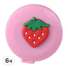 BAKOZEL 便攜式可愛迷你捲尺 草莓, 6個, 1.5m