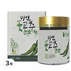 우리들 미인 풋고추 분말, 100g, 3개