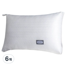 라온슬립 편한 숙면 경추 베개, 화이트, 6개