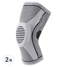 Angmet矽膠彈簧護膝 灰色, 2個