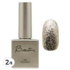 아이빛 베러톤 다이아몬드 글리터 네일젤, BT-87 라운드, 2개, 10ml