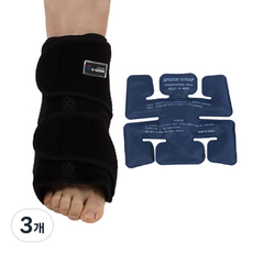 지군 냉온 겸용 발목 찜질팩 GSP-350, 3개