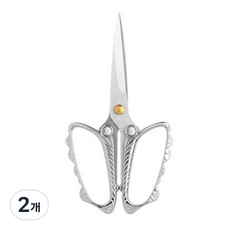 MEO 컬러 나비 가위, 실버, 2개