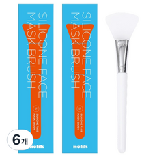 nelik 矽膠面膜刷, 白色, 6個