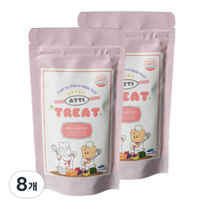 아띠지기 강아지 동결건조간식, 딸기, 40g, 8개