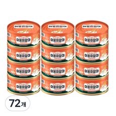인터펫코리아 야옹이맘마 간식캔, 혼합맛(흰살참치/연어), 160g, 72