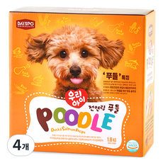 데이스포 강아지 우리아이 기능성 사료, 푸들, 1.8kg, 4개