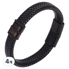 퍼스트리버 감성 패션 팔찌 투 버튼 23cm, 4개