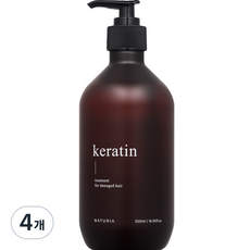 NATURIA 角蛋白護髮素, 4個, 500ml