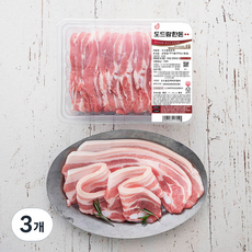 도드람한돈 미박삼겹살 구이용 (냉장), 1kg, 3개