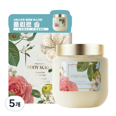 플루 퍼퓸드 슈가 바디 스크럽 플로럴 머스크향, 500g, 5개