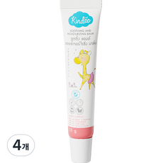 Kindee 유아용 올인원 수딩 멀티밤 스틱, 4개, 15g