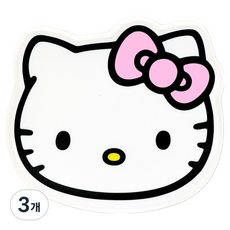 헬로키티 키보드 마우스 손목보호쿠션, 핑크, 3개