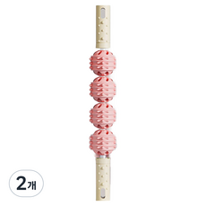 Tidy Home 涼感刮痧用品 4球按摩棒, 粉色 + 白色, 2個