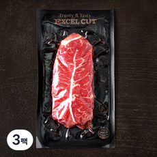 엑셀컷 호주산 곡물 부채 스테이크 컷 (냉장), 300g, 3팩
