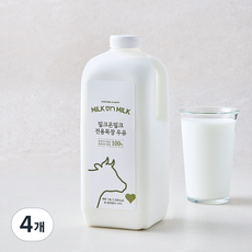 밀크온밀크 전용목장우유, 4개, 1.8L