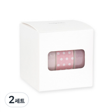 walgadaks Peony單色圓點紙膠帶 15mm*10m 3捲入, 508、334、511, 2組