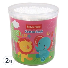 피셔프라이스 면봉 핑크, 200개입, 2개