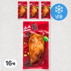 맛있닭 소스 통 닭가슴살 깐풍기 (냉동), 100g, 1개입, 16개