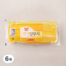 일가집 치자 단무지, 350g, 6개