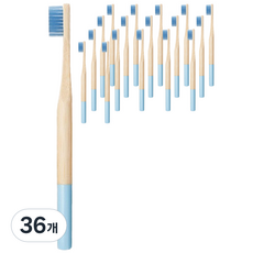 Trade Me溫和竹牙刷 柔軟毛 天藍色, 1入, 36個