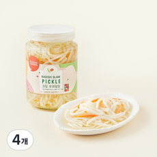 키친콤마 저당 무채절임, 460g, 4개
