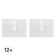 테일스타 화일 메모지 보관 가로형 케이스, 투명, 12개