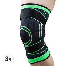 Double Jiji 護膝 綠色, 3個