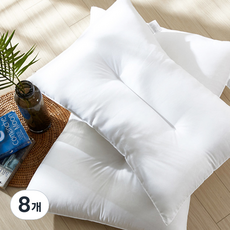 Magic Bed 超細纖維C字型枕芯 2入, 白色, 8個