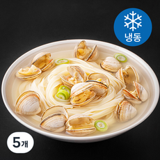 해물사령부 푸짐한 동죽 칼국수 (냉동), 5개, 700g
