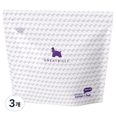 그래잇빌리 전연령 반려동물 오리지널S 프리미엄 소프트 사료, 가수분해연어, 1.5kg, 3개