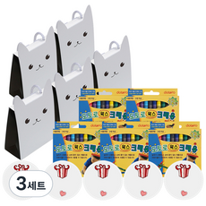 12色蠟筆生日禮盒組 5入組, 巧克力, 3組