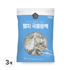 바다원 멸치 국물용 팩, 450g, 3개
