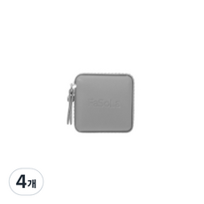 해피제이 휴대용 미니 사각 가죽 측정 줄자 그레이, 4개, 1.5m