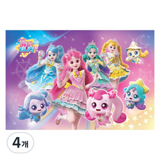 UNICORN 슈팅스타 캐치 티니핑 판퍼즐, 4개, 77피스