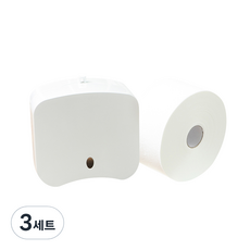 morningdew 捲筒衛生紙 100m+捲筒衛生紙架 白色, 1組, 3組