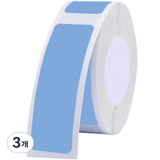바라보고 P12 라벨프린터 전용 라벨지 분리라벨 블루 12 x 40 mm, 150칸, 3개