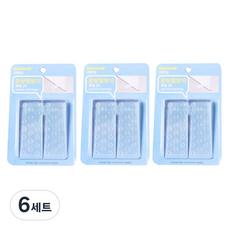 코텍스 문닫힘 방지 2p, 투명, 6세트 투명, 6세트