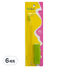 위덴 리필형 가정용 치간칫솔 S 5p + 휴대용 미니 케이스, 1mm, 6세트