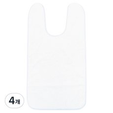 플렉스라인 성인용 병원 턱받이, 화이트, 4개