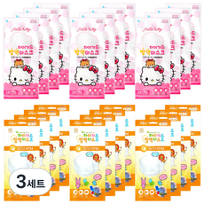 하이가드 방역 황사마스크 2종 세트 헬로키티 소형 KF94 12p + 화이트 소형 KF94 12p, 3세트