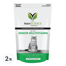 베트리사이언스 고양이 영양제, 30정, 시니어, 2개