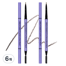 아이돌메이크업 쏘스키니 아이브로우 펜슬 0.07g, 라이트 브라운, 6개