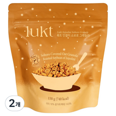 lukt 韓式黃豆粉麻糬奶酥穀物麥片, 150g, 2個