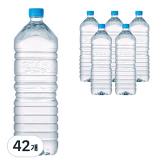 가야산천년수 천년수 무라벨 생수, 2L, 42개