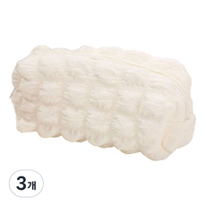 Yeonifactory 鬆餅筆袋, 3個, 白色