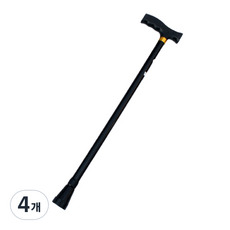 鋁合金登山杖 70~95cm, 黑色, 4個