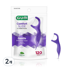 Sunstar Gum Comfort Slide 一次性牙線 887, 120入, 2個