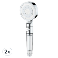 RECELL 2100 4段調節過濾蓮蓬頭, 2個, 鉻
