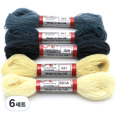 JoyJasu Appleton 羊毛繡線 5件組, 6套, 325, 327, 328, 331, 331A